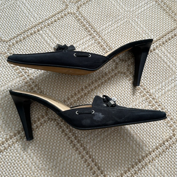 Donald Pliner mules, black size 8.5 EUC, only worn inside, - Picture 4 of 5